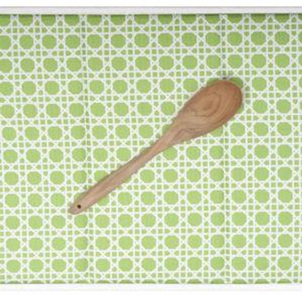 Drying Mat -Caning in Green