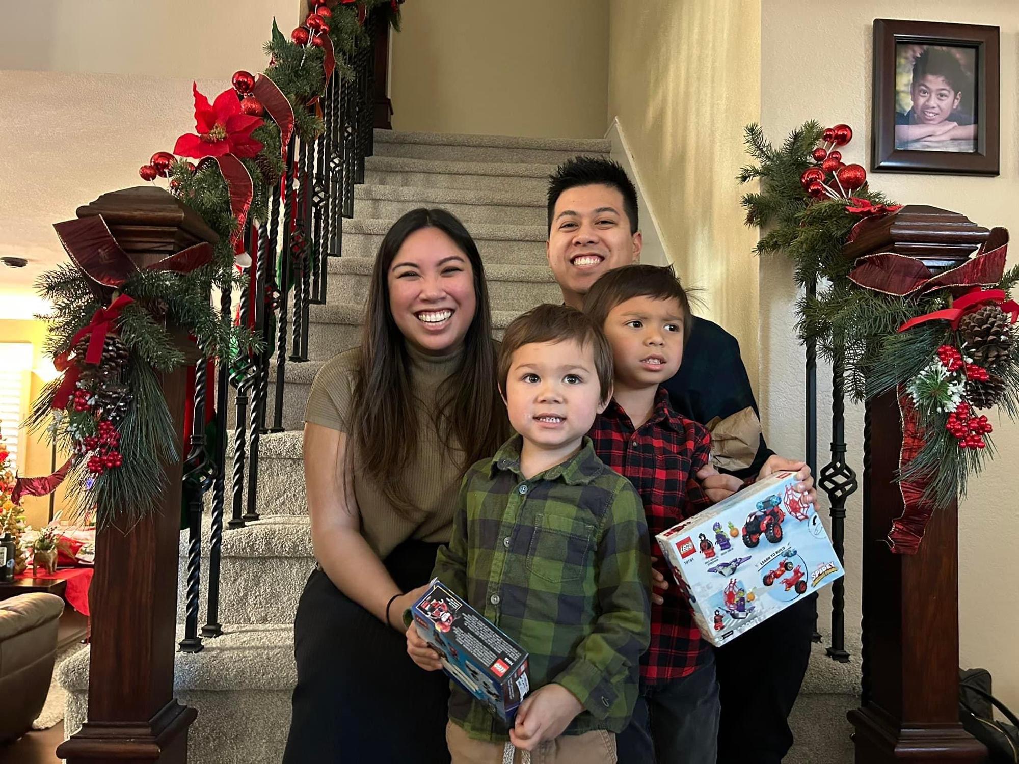With the Ring Bearers, Warren IV and Ezra, 2022
