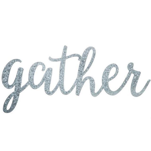 Gather Galvanized Metal Wall Decor