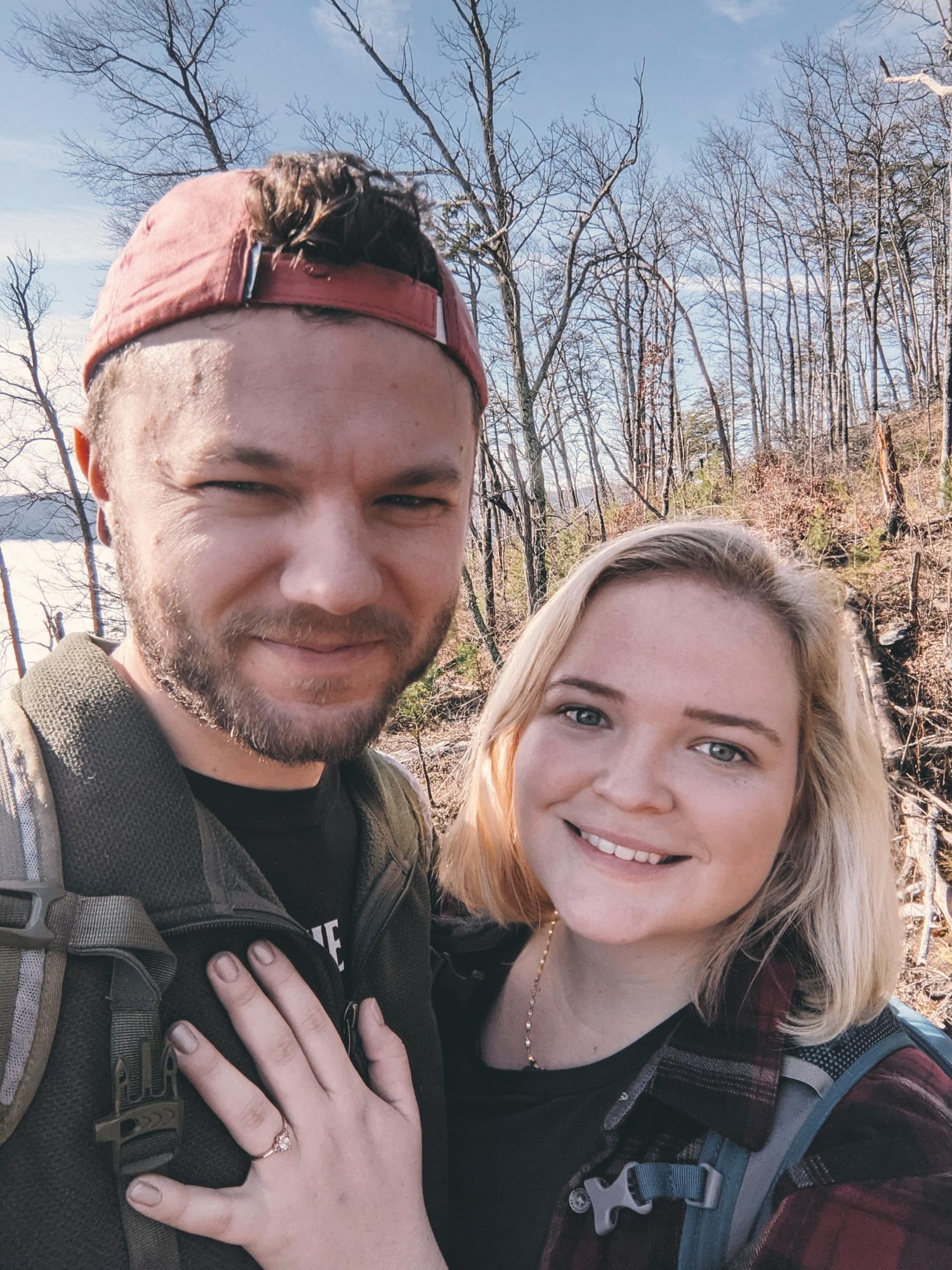 Moments after we got engaged in North Carolina | 2021