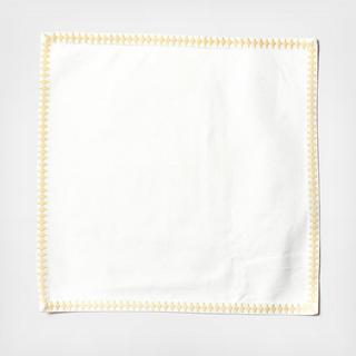 Blush Quatrefoil Trim Square Placemat, Set of 4