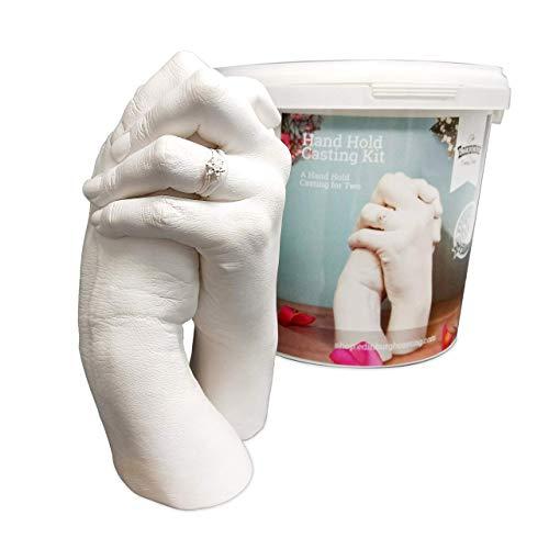 Edinburgh Hand Casting Kit for 2 - Hand Statue Casting Kit, Couple DIY Hand Casting Kit, Hand Hold Casting Kit for Holiday Activities and Perfect for Couple Gift Ideas