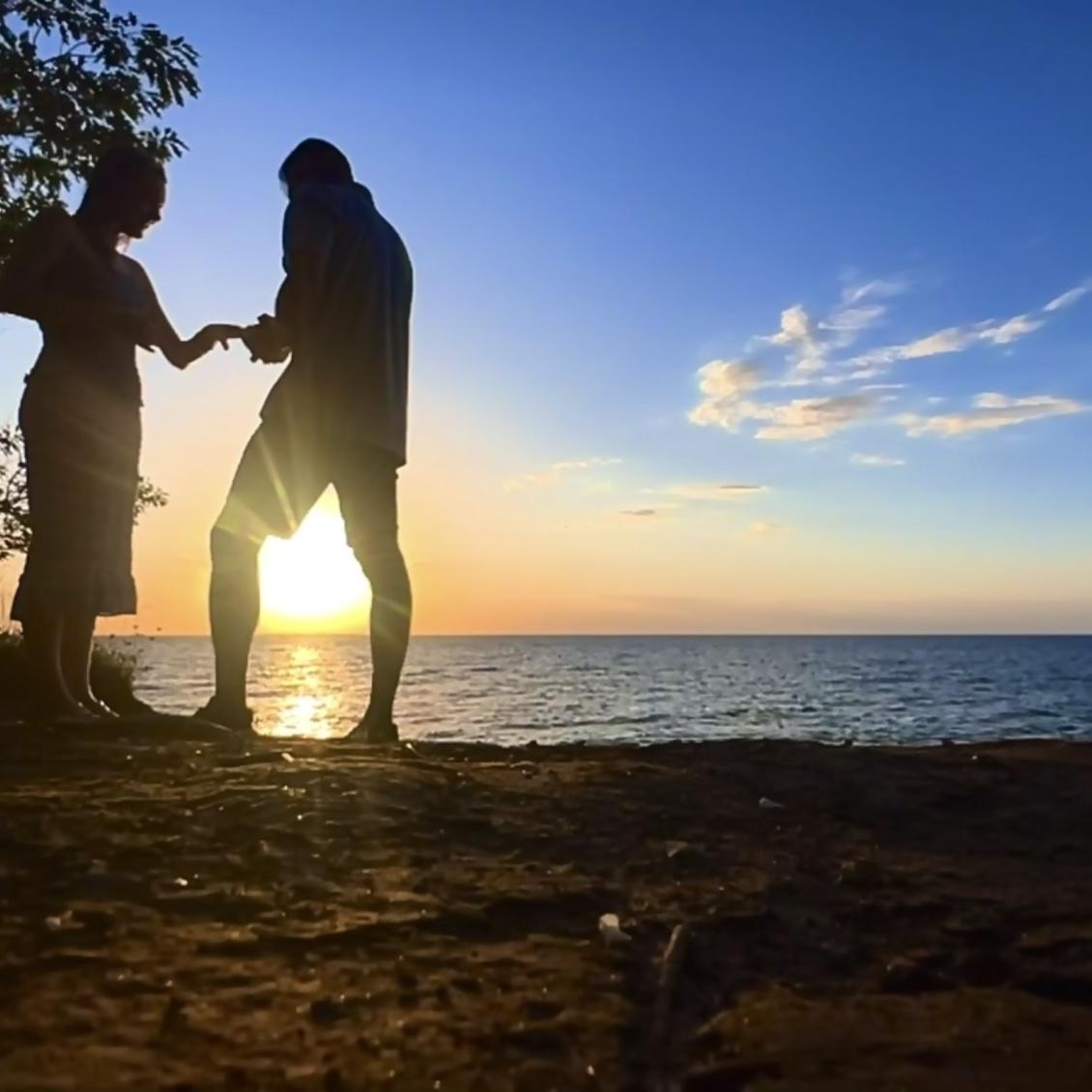 When he asked if he could finally put the ring on or what!