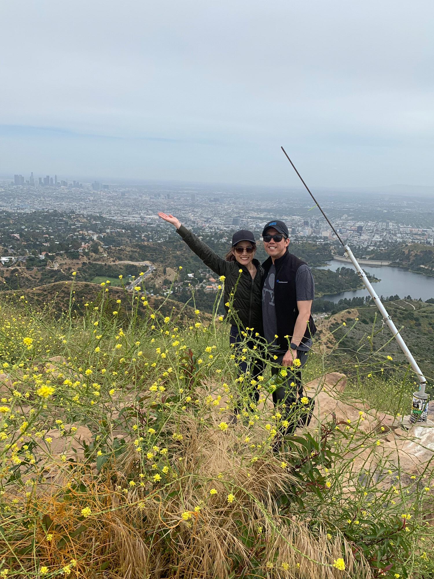 Exploring LA together and visiting the wisdom tree hike.