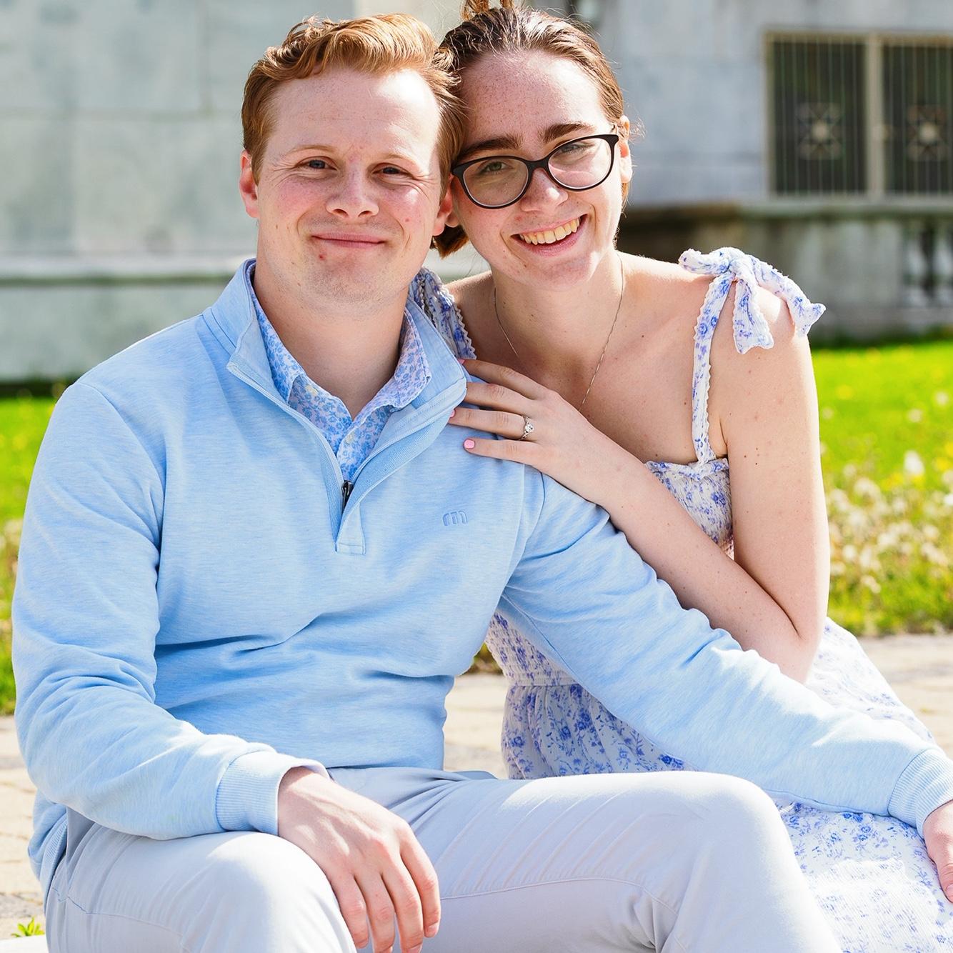 One of the beautiful engagement photos Sean's Aunt Tracy took of the couple after the proposal.