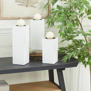 3-Piece Contemporary Candle Holder Set
