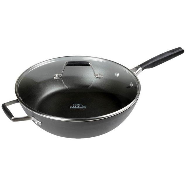 Select by Calphalon™ Hard-Anodized Nonstick 12-Inch Jumbo Fryer with Cover