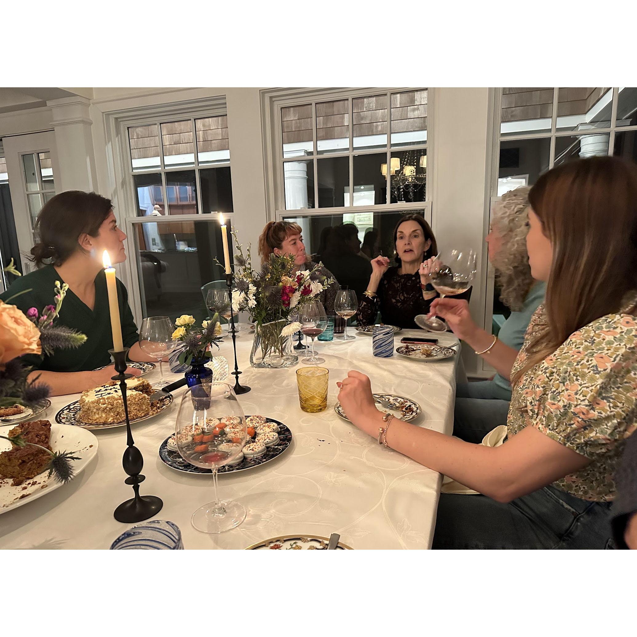 Our engagement celebration back on the east coast with the rest of the family!
