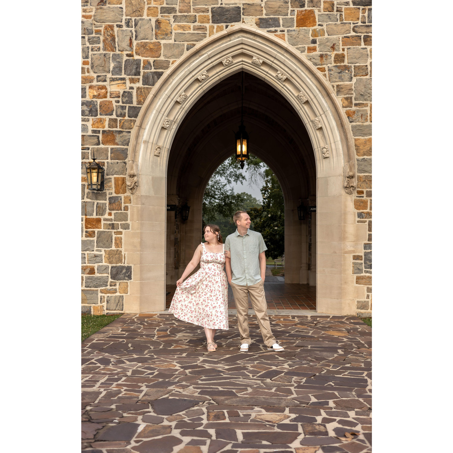 Engagement session at the Ford Complex, Berry College, Rome, GA.