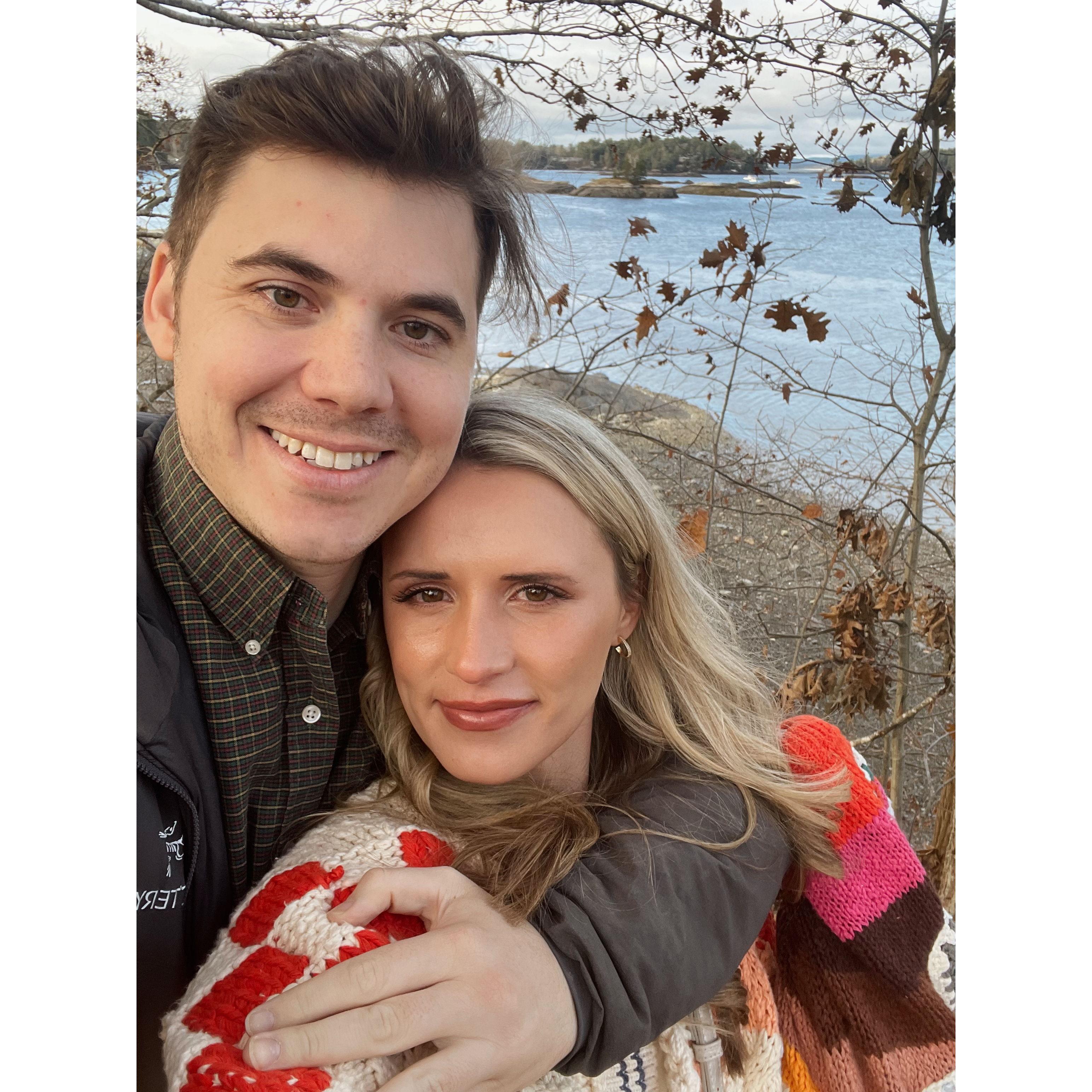 November 2023: Thanksgiving in Blue Hill with Andrew's family