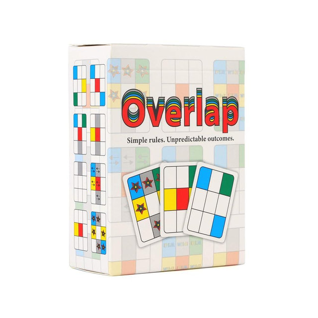 Overlap - A Deceptively Simple Strategy Game - Mensa Award Winning Card Game - 2 Player Game or Up to 8 Players - Card Games for Adults and Families