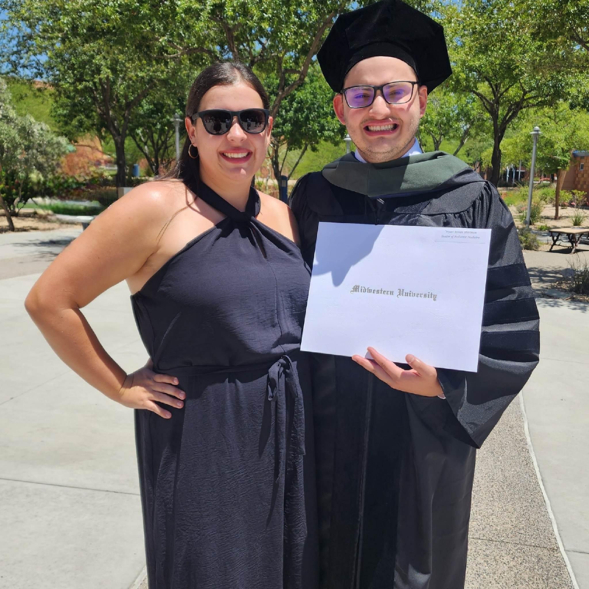 Wyatt's graduation - hello there Dr. Wyatt Thielman little cutie.