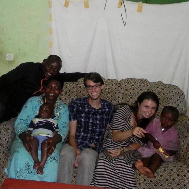 Hanging with Sarah's neighbors in Rwanda