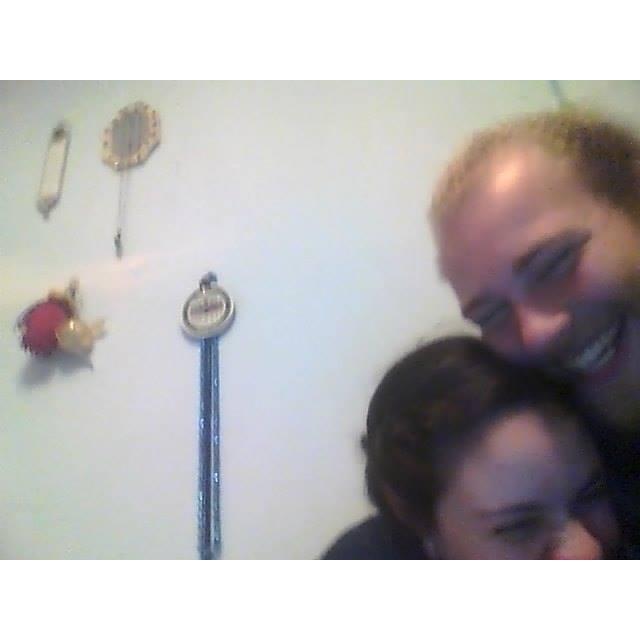 And then he tickled me as the camera was going off...