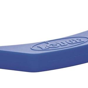 Lodge Silicone Assist Handle Holder - Dishwasher Safe Hot Handle Holder Designed for Traditional Lodge Cast Iron Dual Handle Products - Reusable Heat Protection Up to 450° - Blue