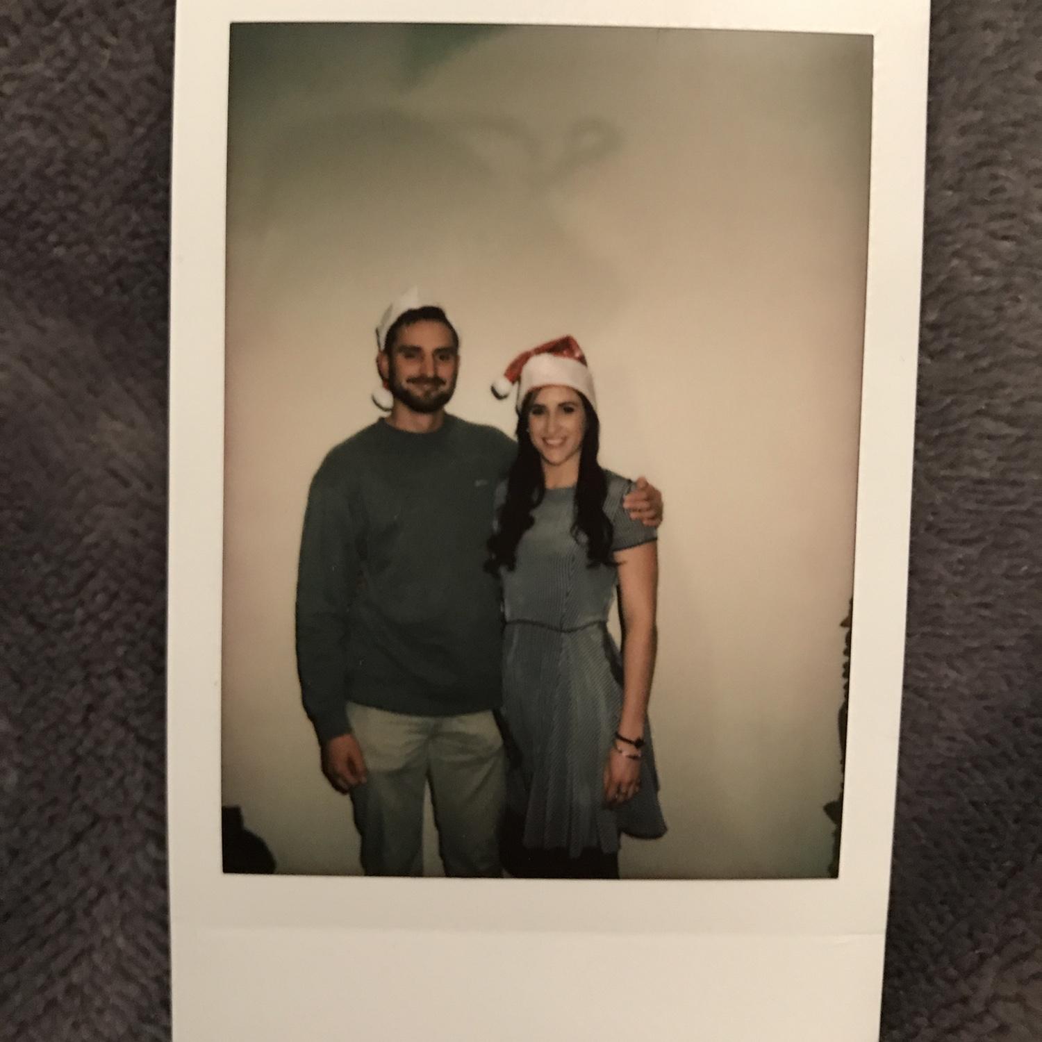 Their very first photo together, Christmas 2018.