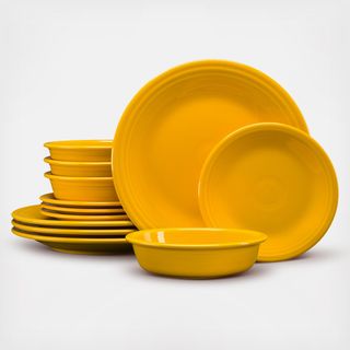 Classic Rim 12-Piece Dinnerware Set, Service for 4