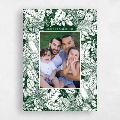 Green Holiday Card - Higbee Portrait