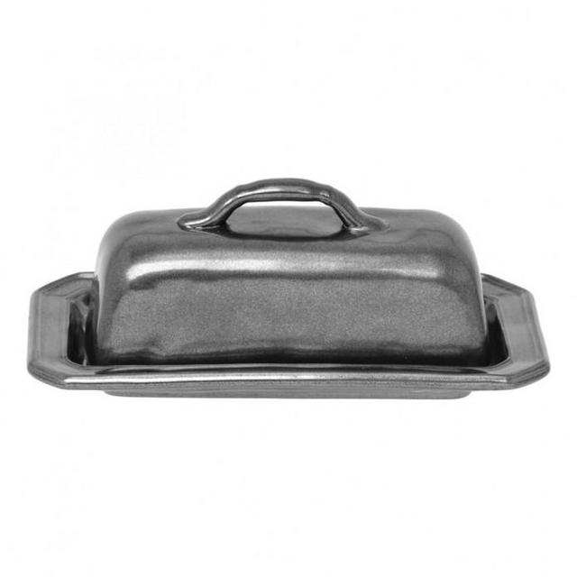 Juliska Pewter Stoneware Butter Dish
