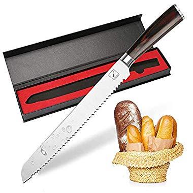 Bread Knife,10-Inch Imarku Pro serrated knife, High Carbon Stainless Steel Cake Knife