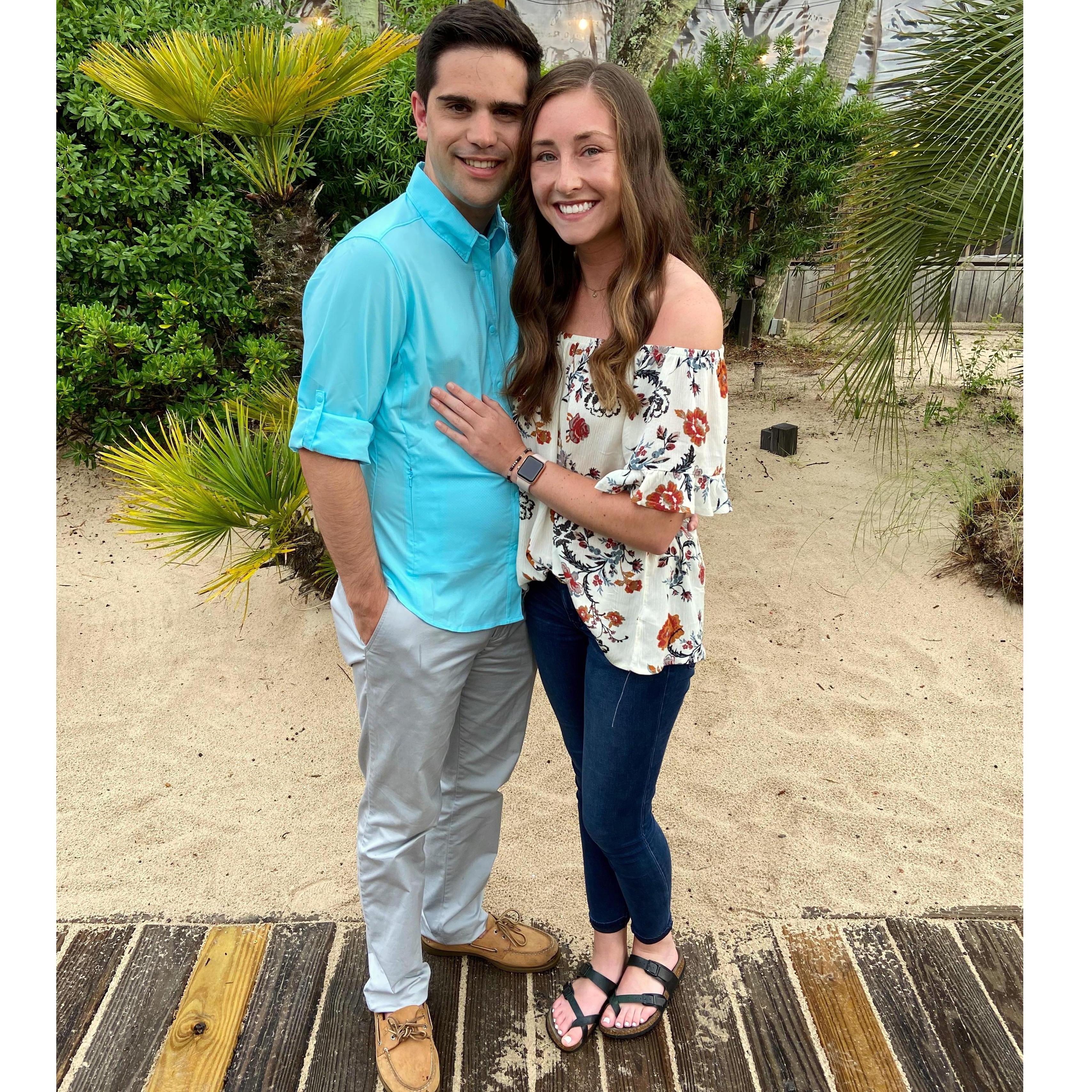 studying for the MCAT didn't stop us from going to the beach with friends- May 2020