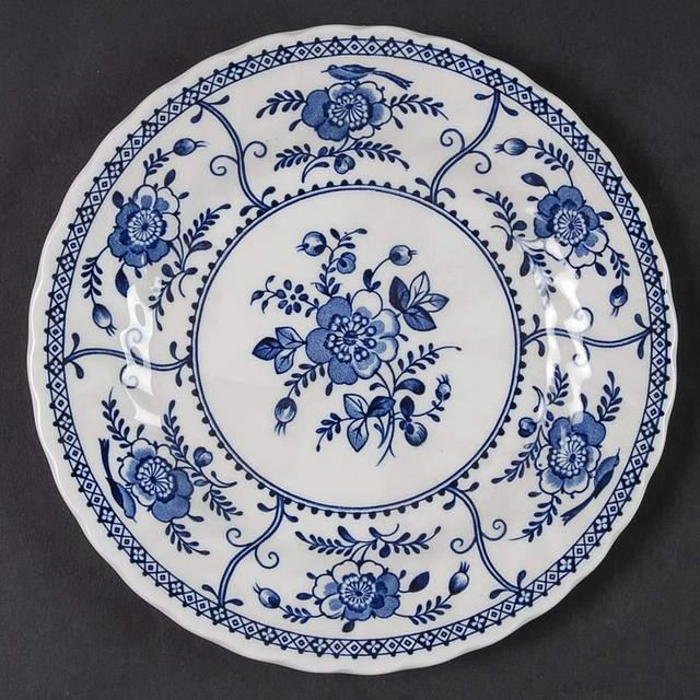 Bread & Butter Plate Indies Blue by Johnson Brothers