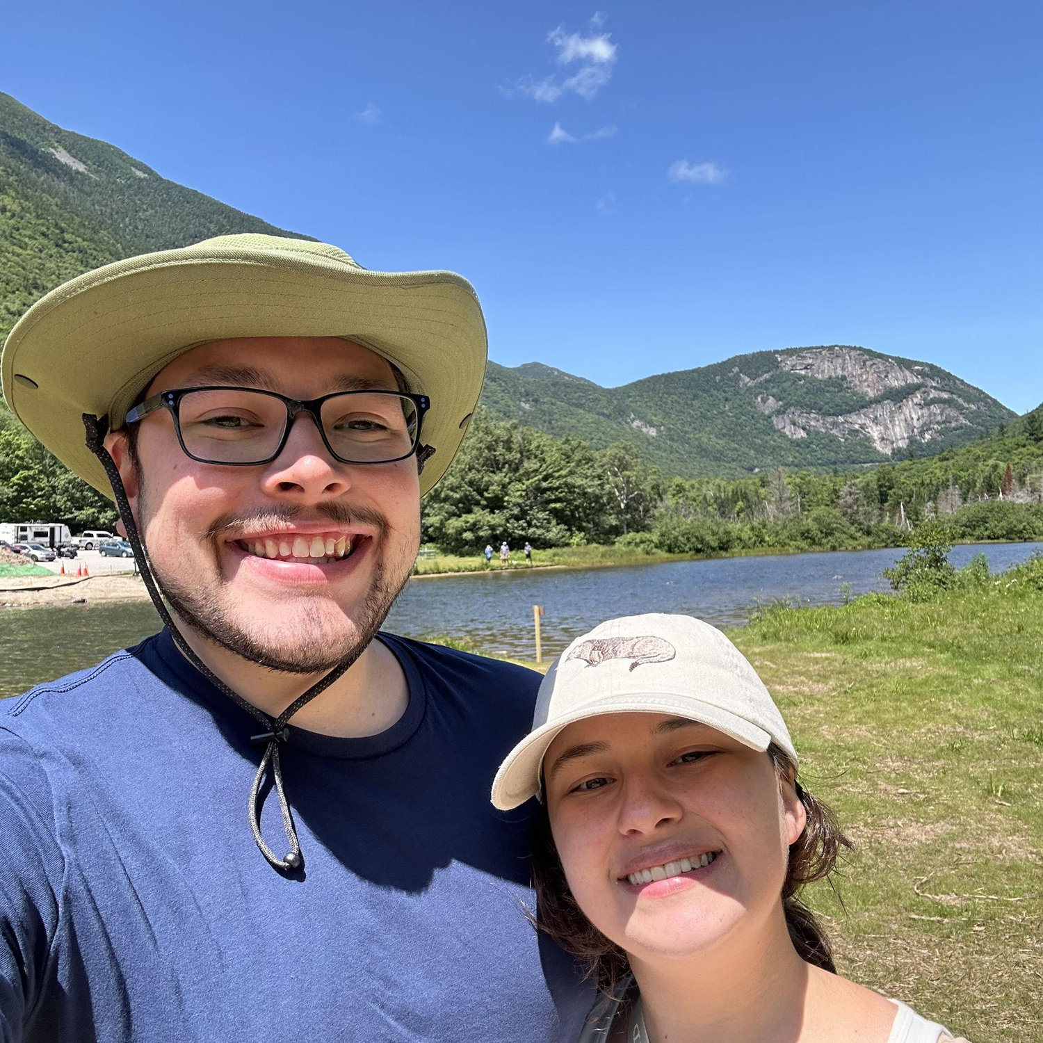 Her first time seeing Crawford Notch.