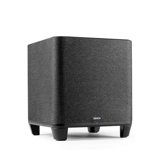Denon Home Subwoofer – Home Theater Subwoofer with Deep, Powerful Bass, 8" Bass-Reflex Woofer, Wireless Streaming, Pair 150/250/350 Speakers & Sound Bar, Multi-Room Support, Black