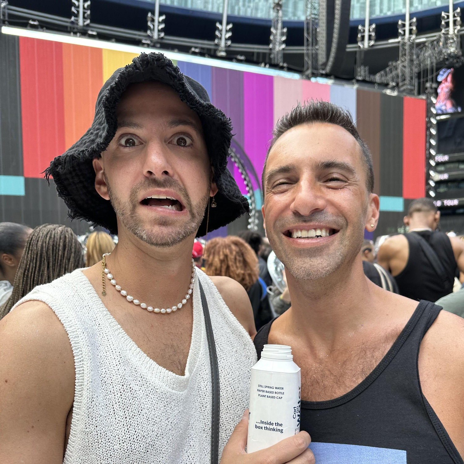 Acting like fools at a Beyonce concert in London.
