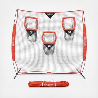 Football Trainer Throwing Net