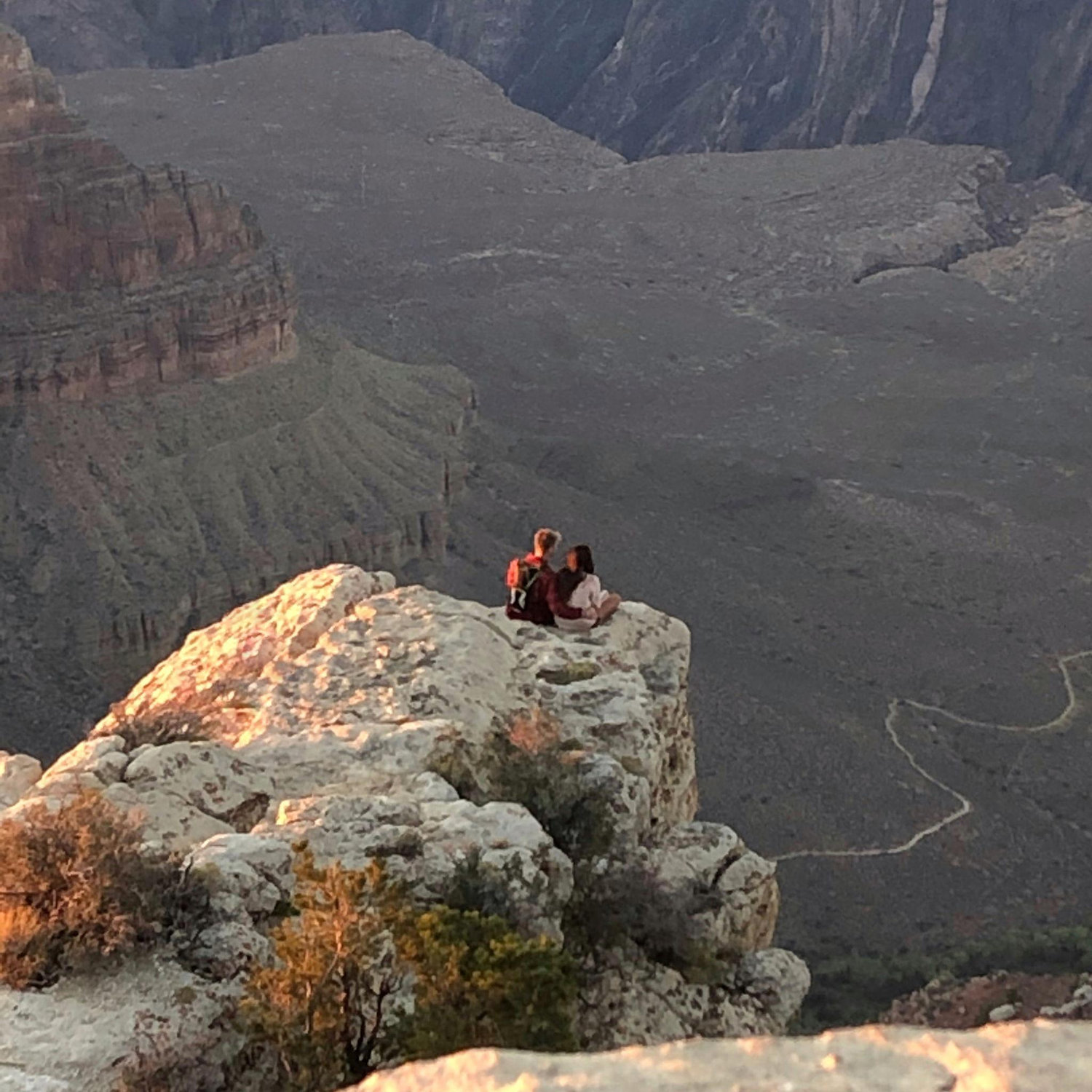The start of our relationship, right on the edge of the Grand Canyon!