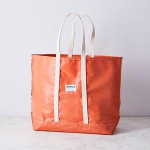 Steele Canvas Basket Corp Colorful Waterproof Beach Tote Bag, Orange