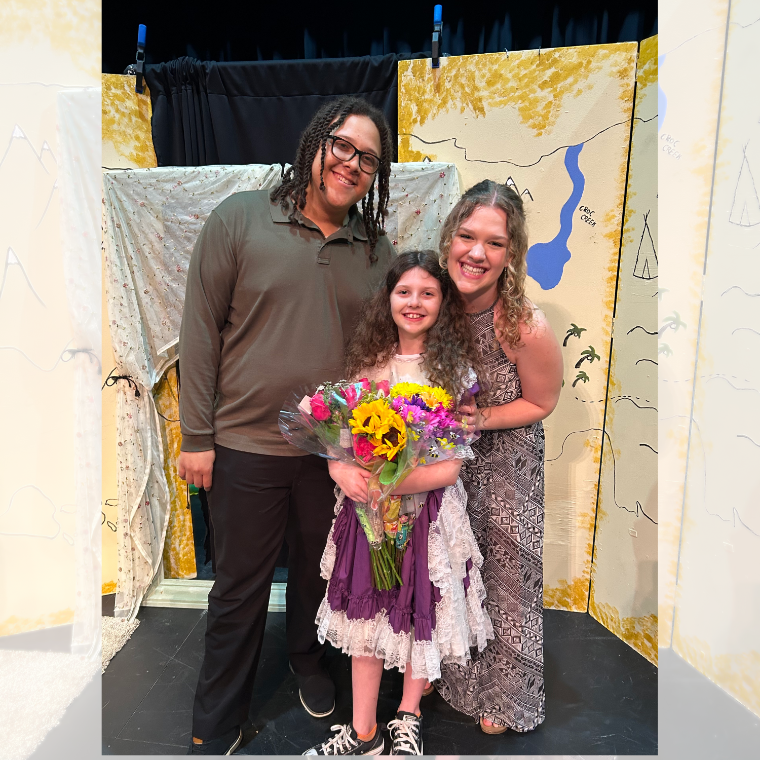Always cheering her on! In the theatre and in everything else she does 📣