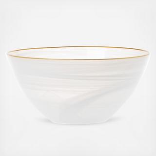 Alabaster White Deep Serving Bowl