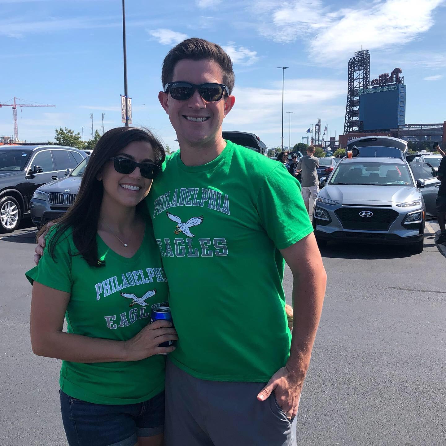 Our first Eagles game together.