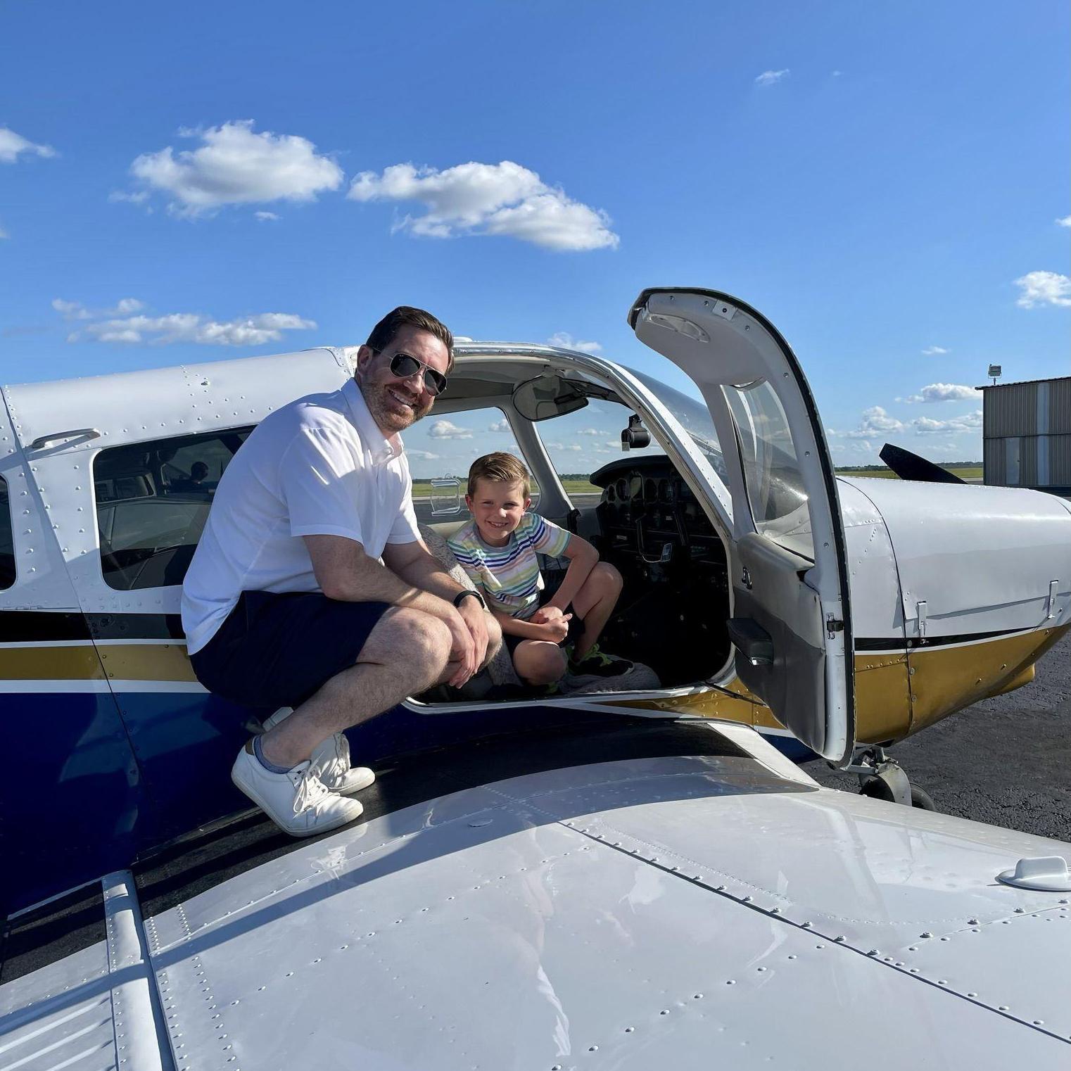 Supporting Scott on his first official solo flight!