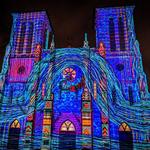 San Antonio- The Saga Light show at Main Plaza San Fernando Catherdral