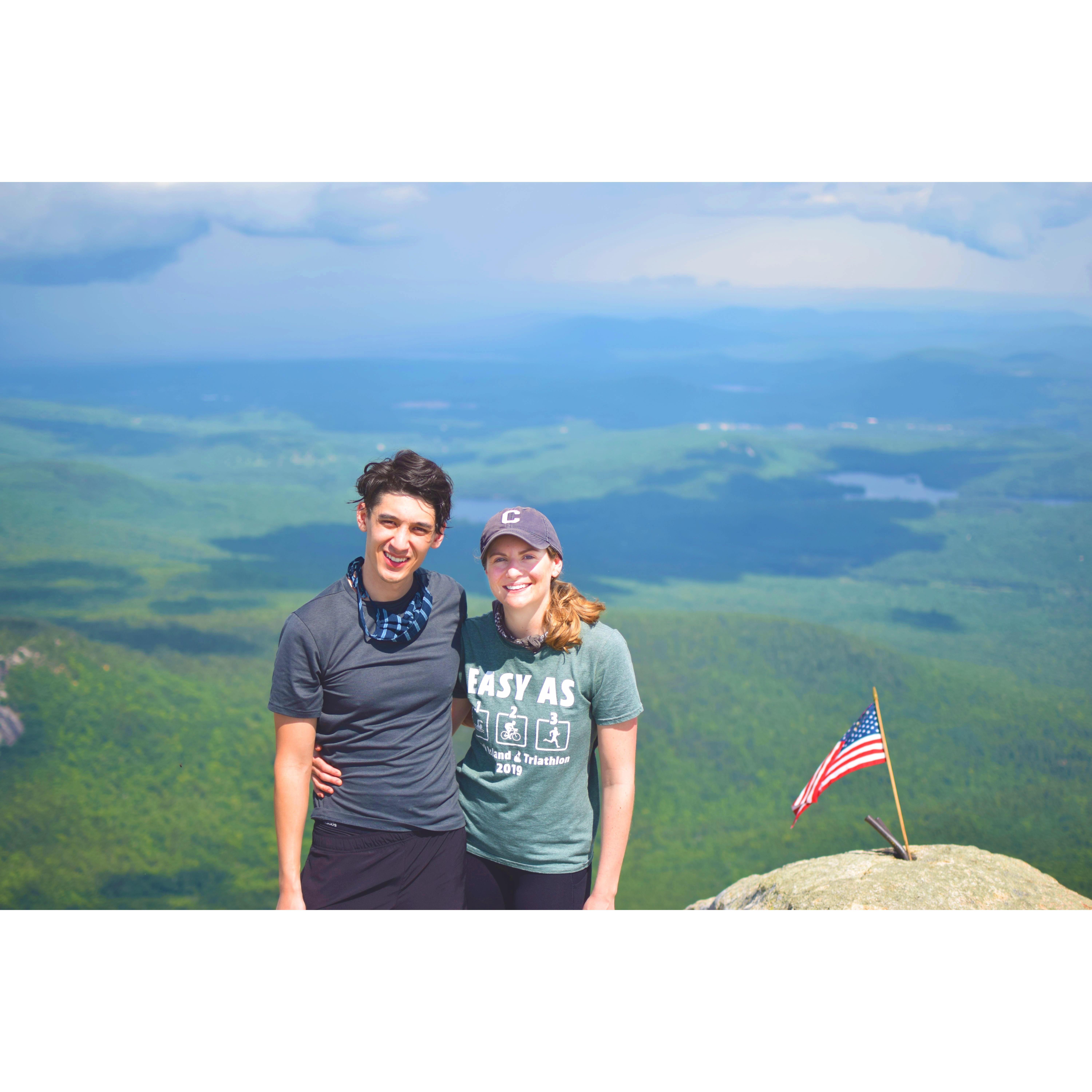 If you know Matt, you know he loves hiking. Good thing he's marrying someone who loves bagging peaks.