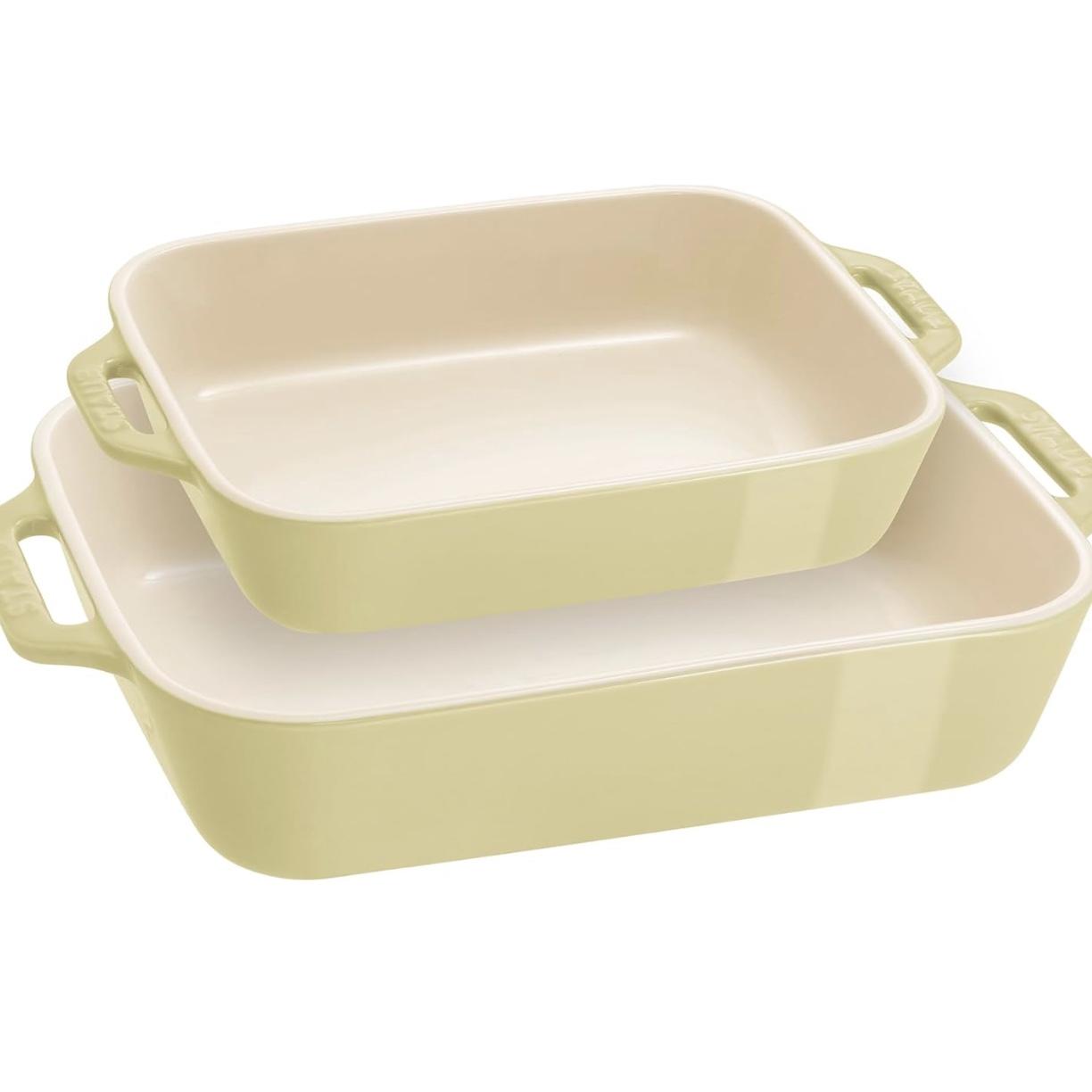 Staub Stoneware Rectangular Baking Dishes, Set of 2