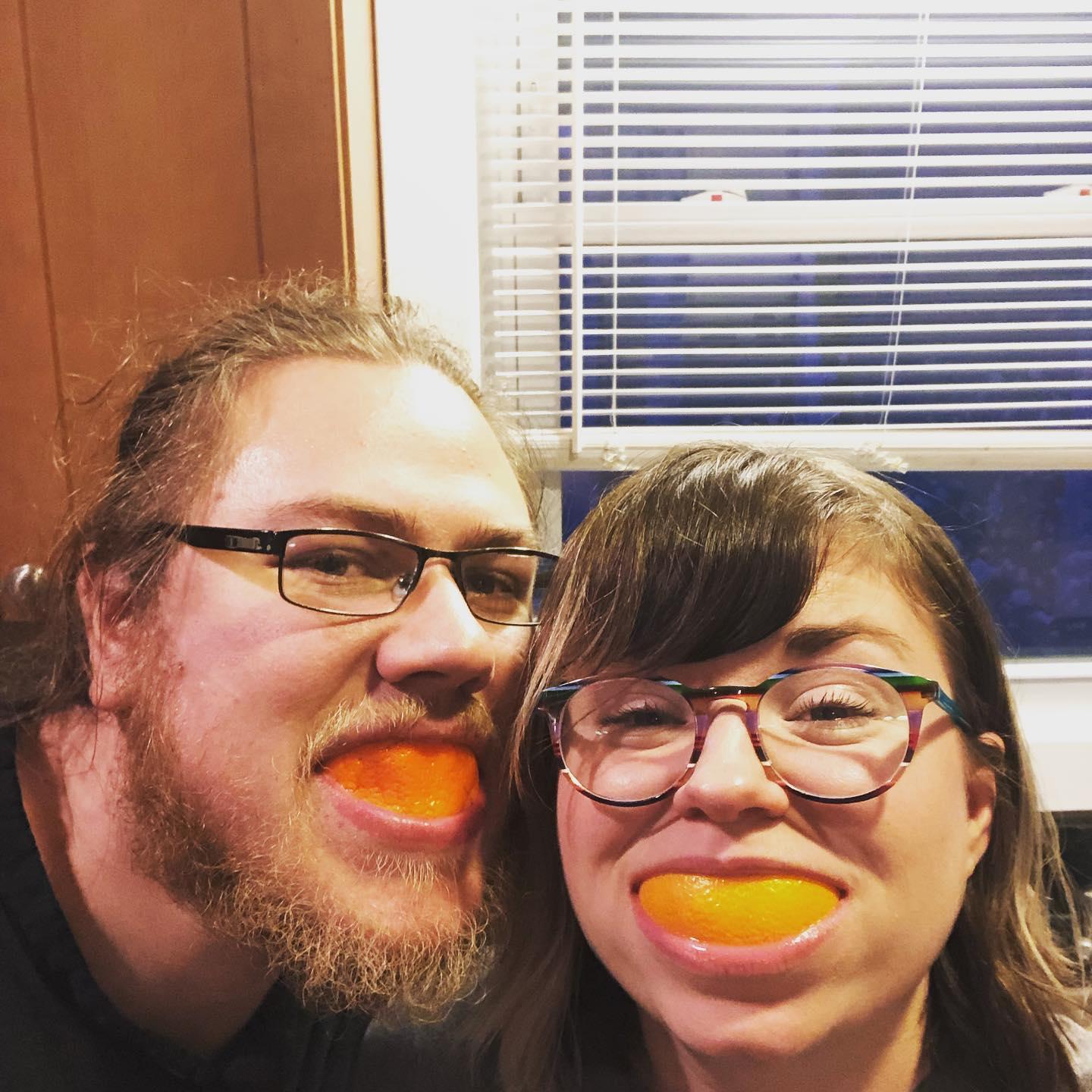 In our first apartment together.