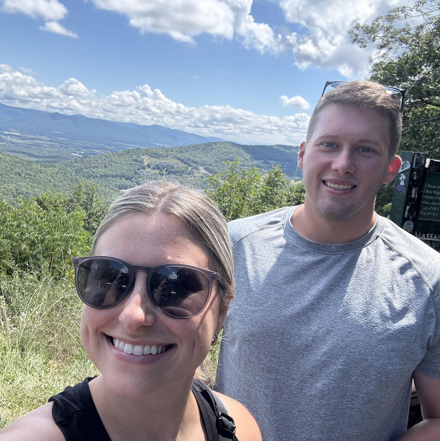 Hiking in the Blue Ridge Mountains, Massanutten, VA, the day before getting engaged!