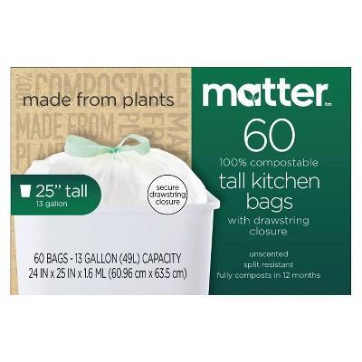 100% Compostable Trash Bags