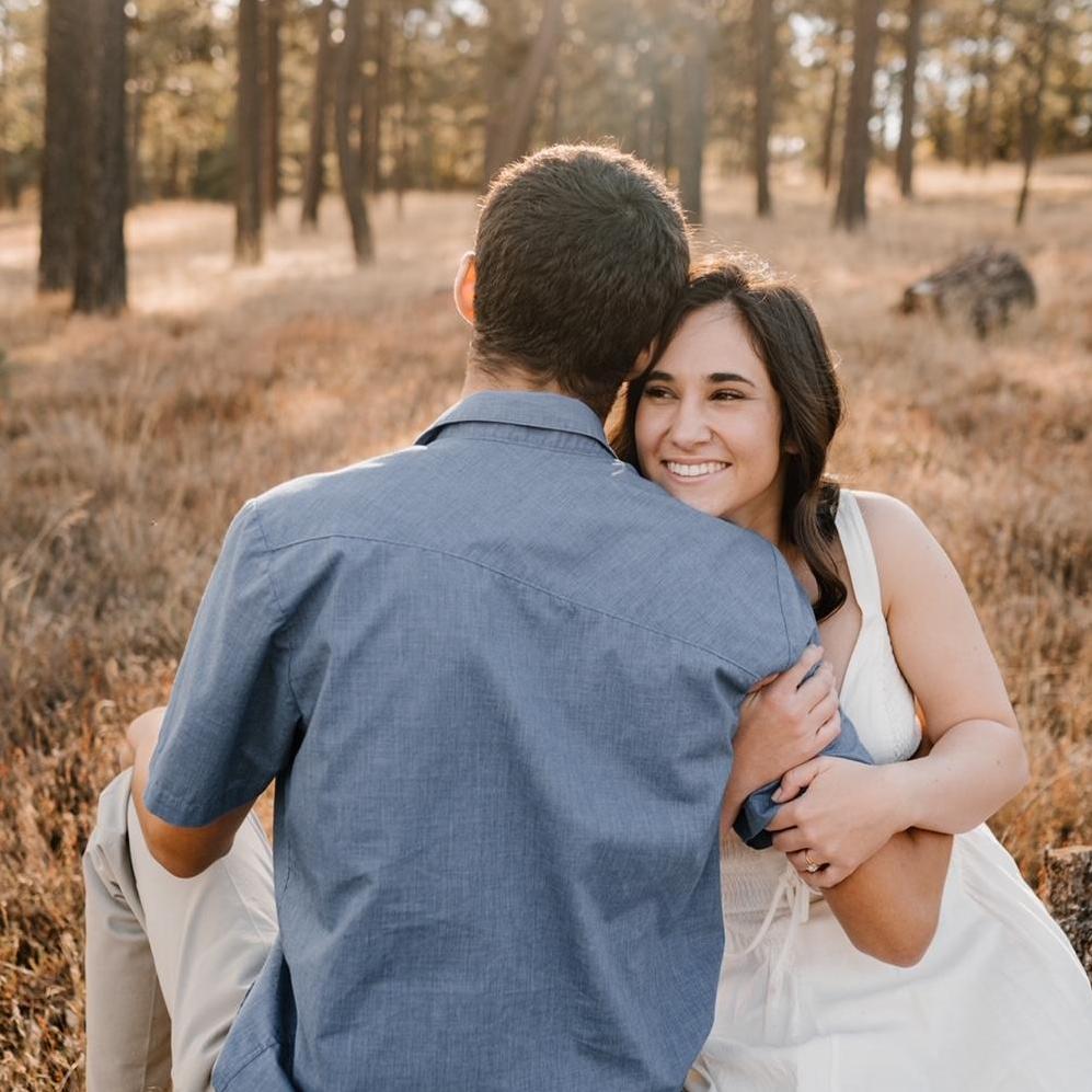 Engagement photos at Mount Laguna