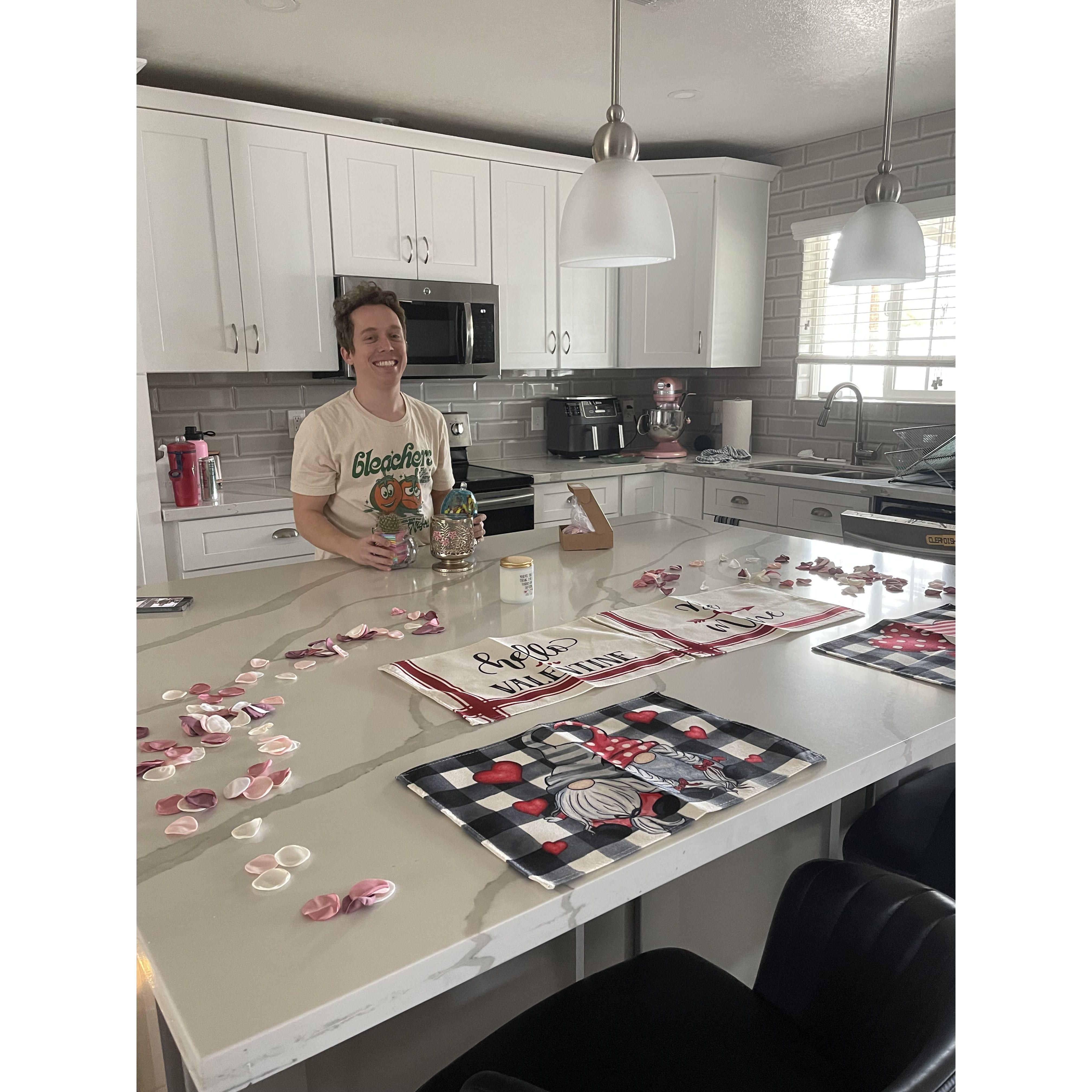 The Valentine’s Day we moved in together