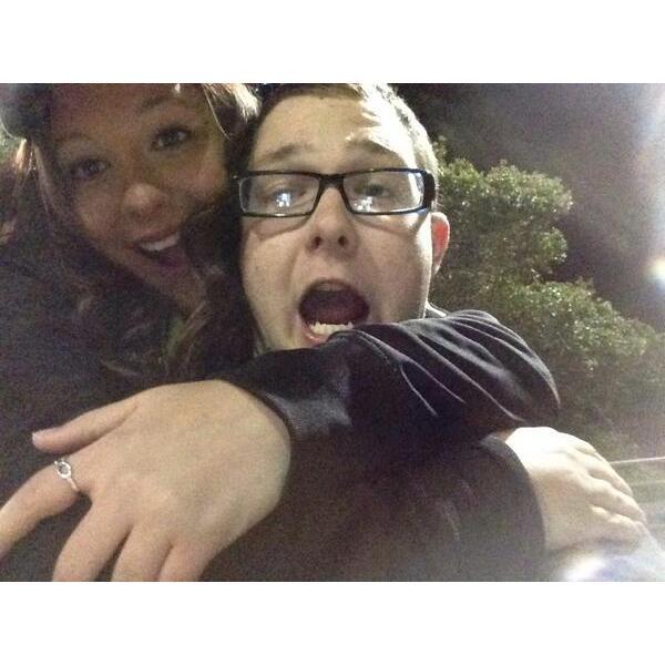 We met the night of our high school's first home football game in 2013.