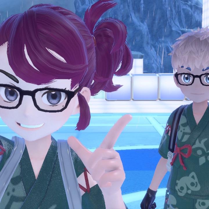Jordan and Teresa nerd out for Pokémon! These are their characters playing together on the Nintendo Switch - peep the matching outfits!
