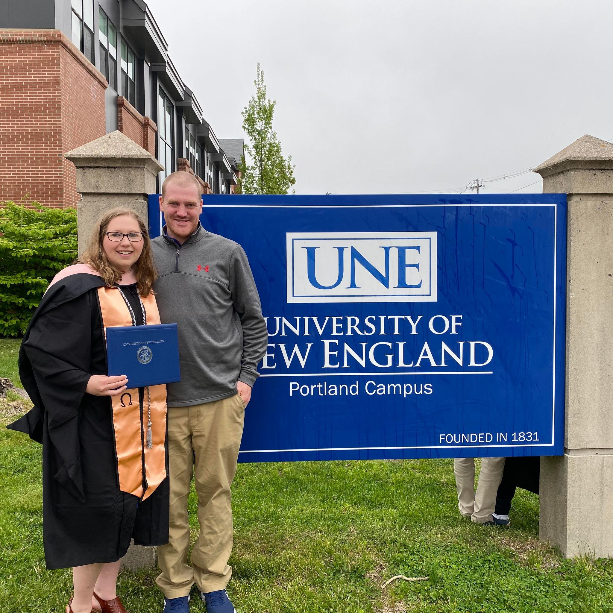 Lexi graduating for her Masters
