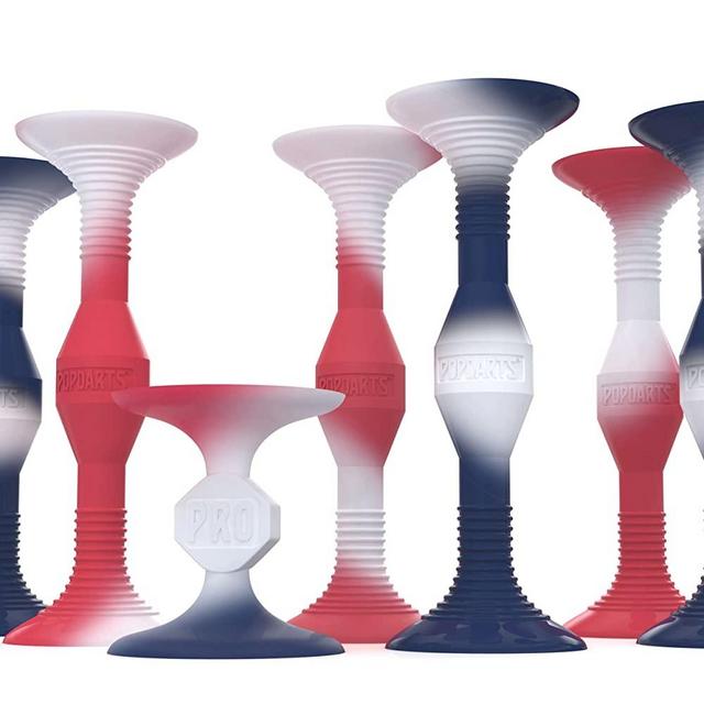 Popdarts USA PRO Pack Game Set (Red White Blue Wigglenobber Target Marker) - Indoor, Outdoor Suction Cup Throwing Game - Competition with a POP