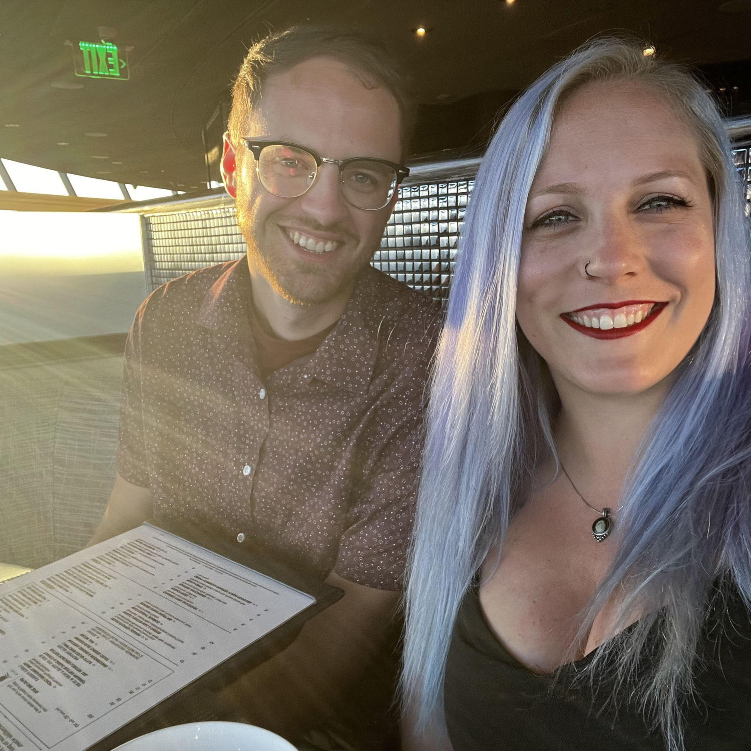 Top of the World Restaurant- probably the most expensive meal we've ever had.