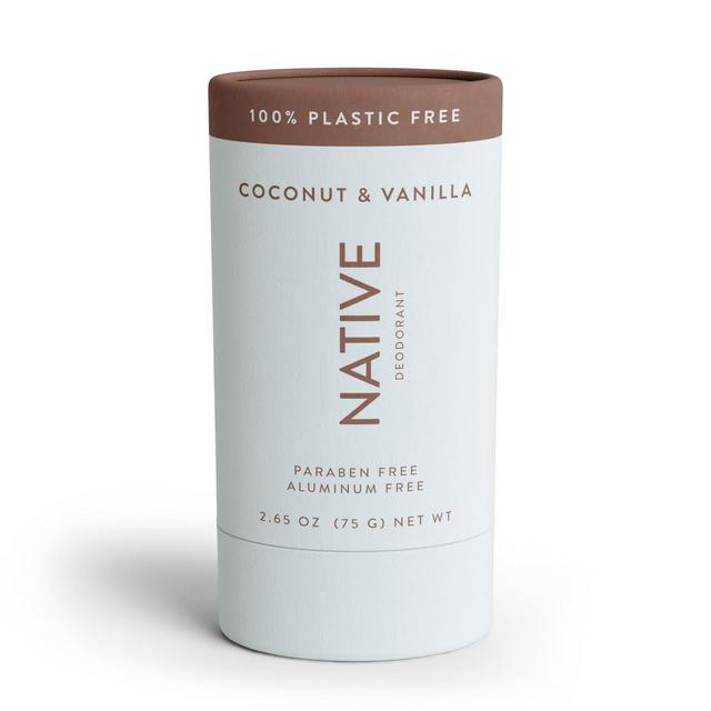 Native Plastic Free Deodorant - Coconut & Vanilla - Aluminum Free - 2.65 oz